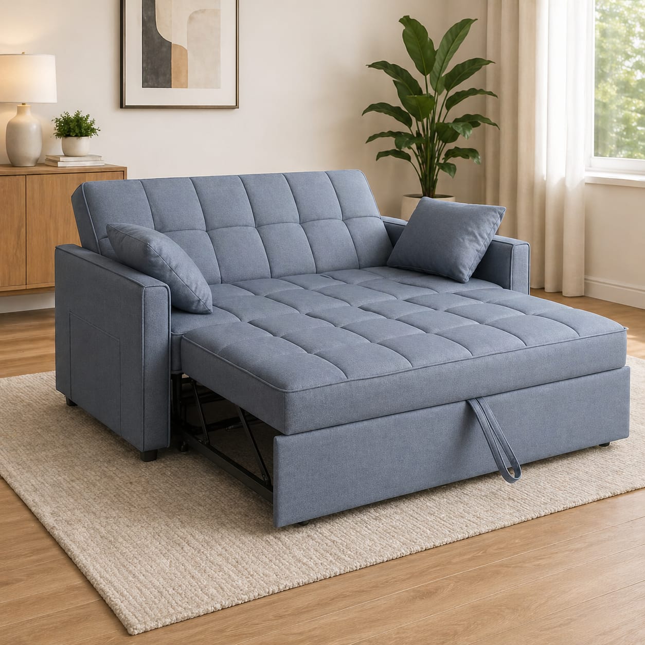 Convertible 2 Seater Pull Out Sofa Bed