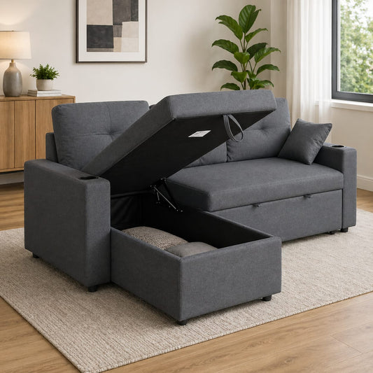 Universal L Shape Pull out Sofa Bed