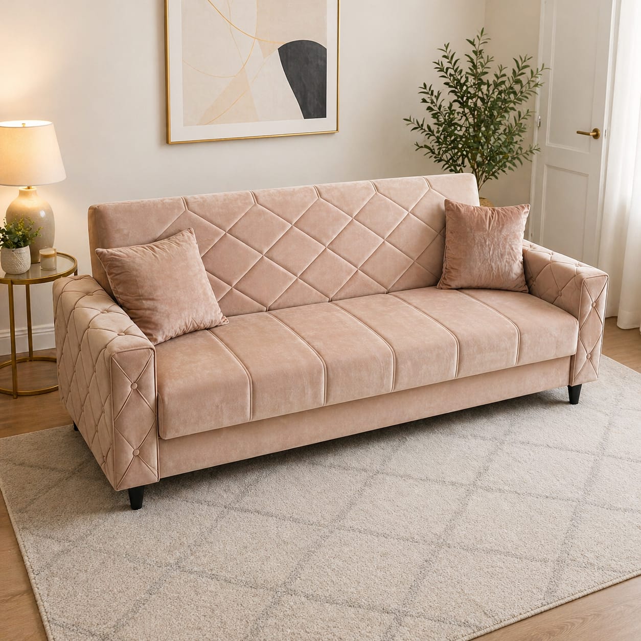 3 Seater Sofabed with Storage– Style Meets Smart Living